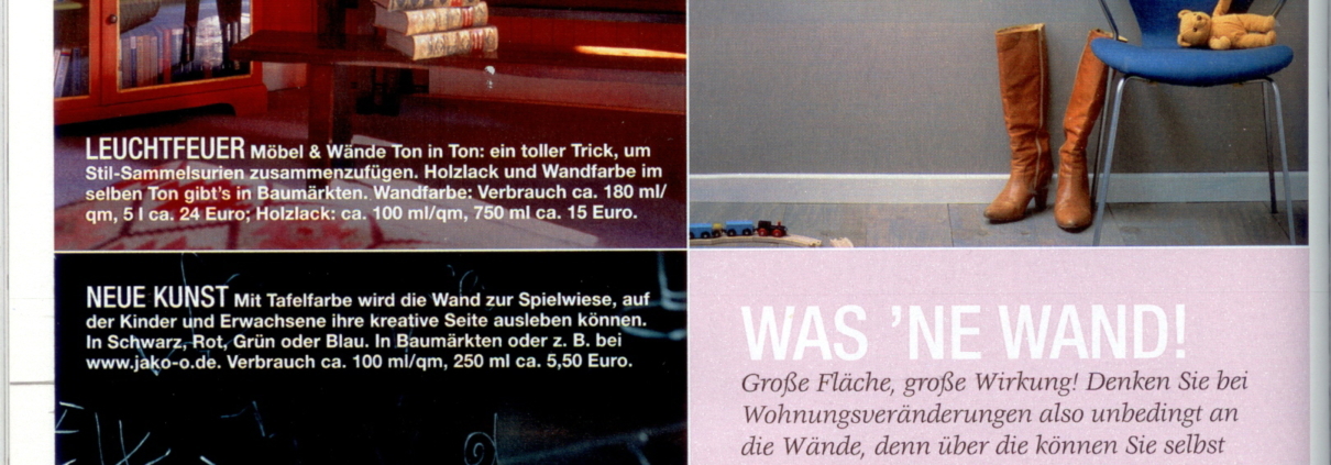 Wandtattoos in der Brigitte
