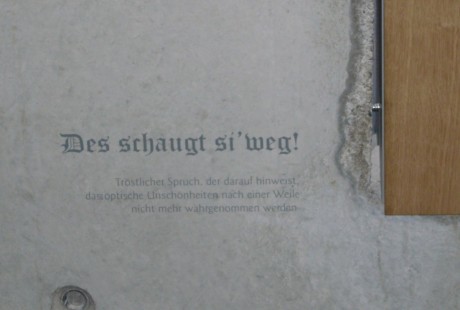 des schaugt si' weg