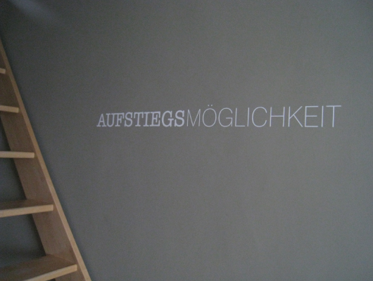 Aufstiegsmöglichkeit Wandkleber