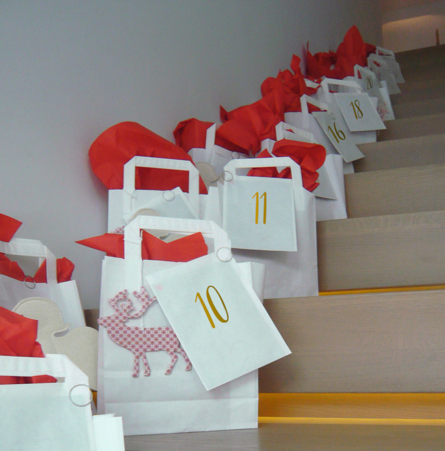 Aufkleber für Adventskalender