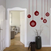Weihnachtskugelnaufkleber