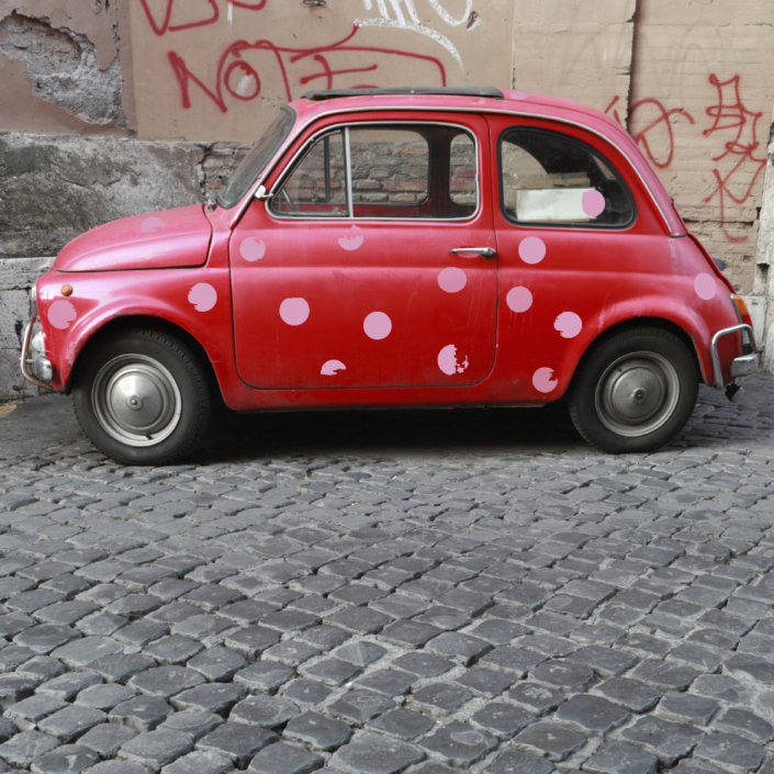 Autoaufkleber für individuelle Wägen
