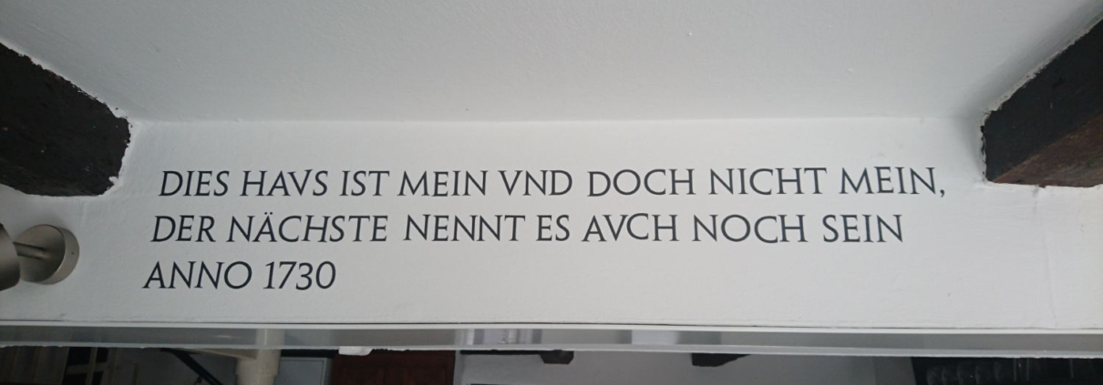 alte Hausschrift als Wandtattoo