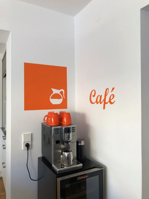 Cafe Wandaufkleber WadnTattoo Kaffee