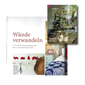 SILBENSALON_in_Landlust Landlust Zuhause berichtet über SILBENSALON WandTattoos