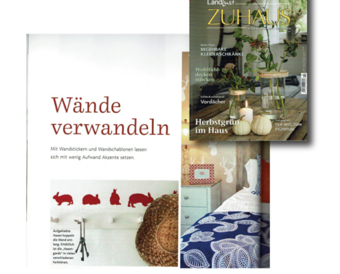 SILBENSALON_in_Landlust Landlust Zuhause berichtet über SILBENSALON WandTattoos