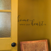 Home is where your heart is Wandaufkleber