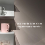 Silbensalon Ich werde hier nicht angemessen verehrt