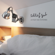 Schlafzimmer Wandaufkleber Schlaf gut und träum was schönes
