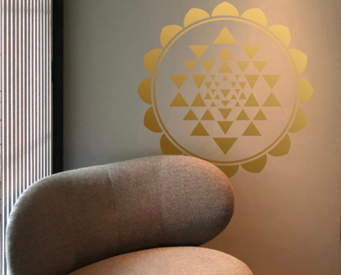 mandala_SILBENSALON Shri Yantra Mandala zum Aufkleben