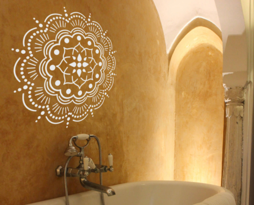 rosette-aufkleber Mandala zum Aufkleben aus dem SILBENSALON