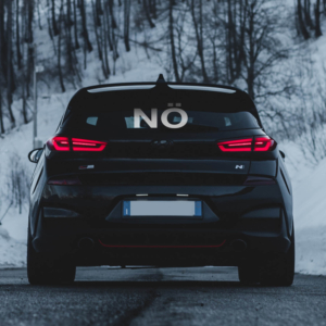 Nö Autoaufkleber aus dem SILBENSALON Autoaufkleber Nö