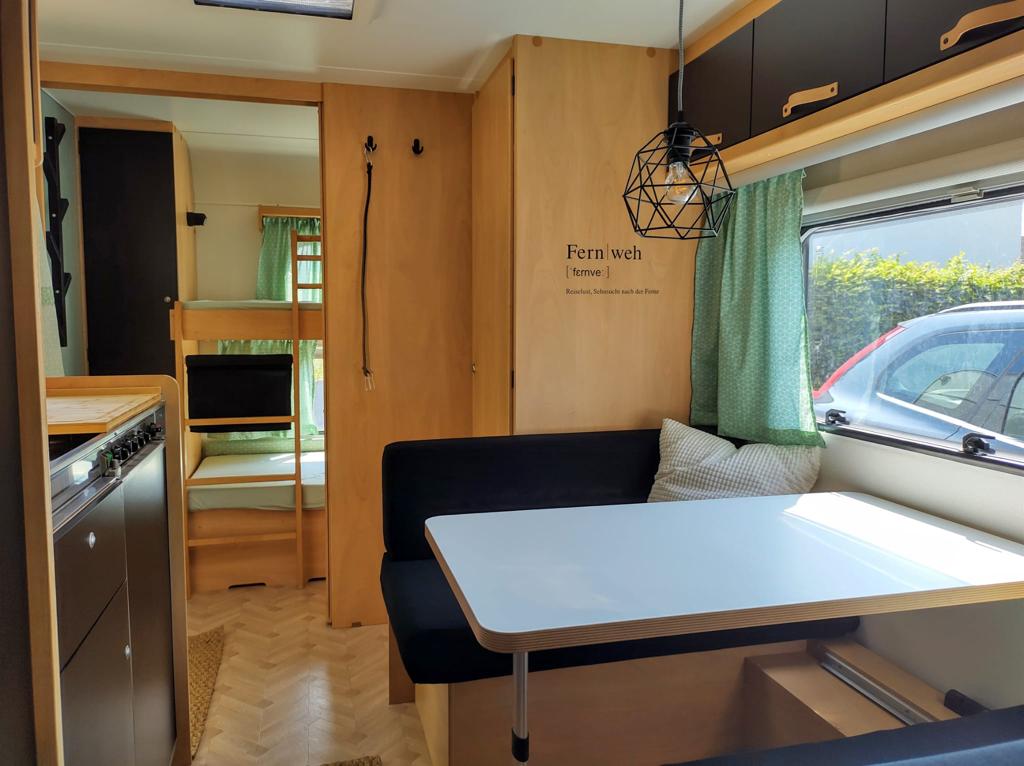 Camper_wandtattoo Wohnwagen mit Fernweh WandTattoo.