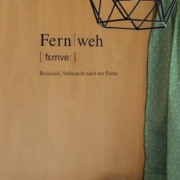 Fernweh WandTattoo im Wohnwagen