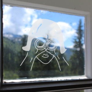 Fernsicht Aufkleber Fensteraufkleber