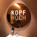 Spiegelaufkleber Kopfhoch WandTattoo
