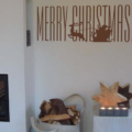 WeihnachtswandTattoo mit Schlitten